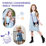 PALAY Kuromi Mini Purse for Girls with Adjustable Strap and Silicone Cartoon Design | Cute Small Crossbody Coin Bag for Kids