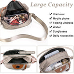 PALAY Crossbody Bag for Daily Use with Double Layer Zipper and Waterproof Nylon Material