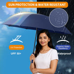 PALAY Umbrella for Men with 132cm Canopy and Auto One Touch Open | 8 Fiberglass Ribs