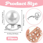 PALAY Pearl Hair Clips for Daily & Wedding Hairstyles featuring 20 Mini Pins | White Alloy