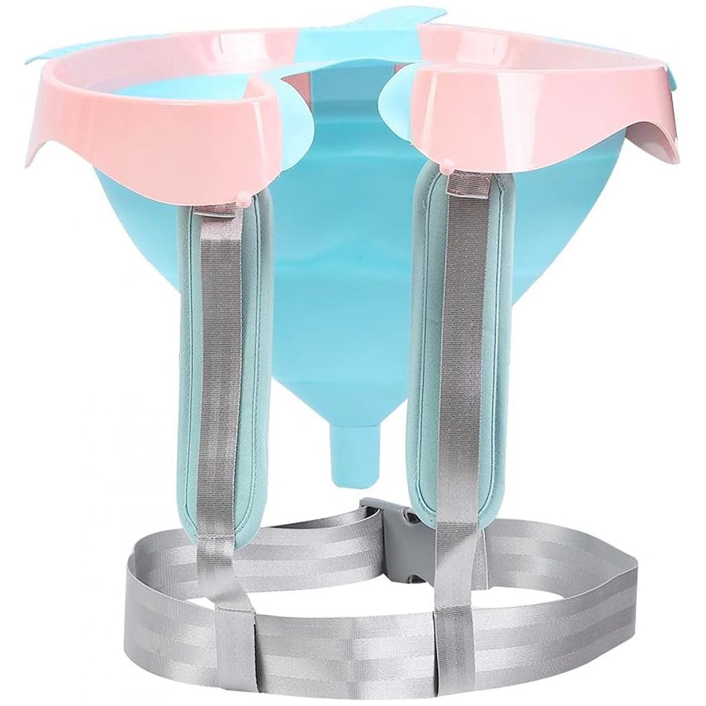 PALAY Inflatable Washing Hair Basin for Elderly and Bedridden with Drain Pipe | Pink Silicone Portable Sink