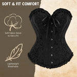 PALAY Corset Tops for Women featuring Lace Up Design and Supportive Boning | 3XL Bustier