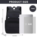 PALAY Backpack for School and Travel with 26L Capacity featuring Padded Straps and Black Nylon Design