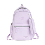 PALAY® Student Backpack for Girls Oxford Cloth Casual School Bag with Zipper Pencil Pouch, Padded Shoulder Straps, Laptop Compartments & Luggage Strap, Travel Daypack for School, Outing & Travel