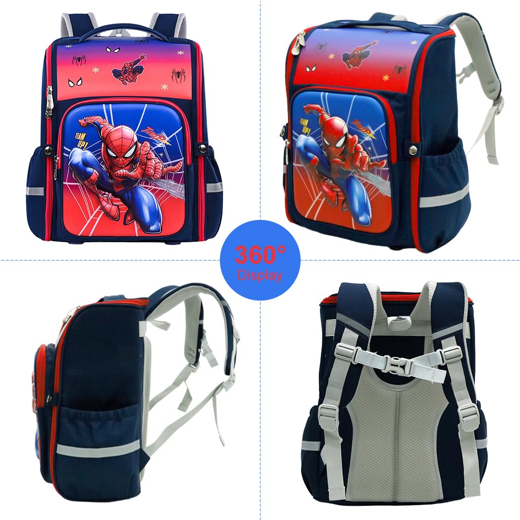 PALAY Kids School Backpack for Boys with 3D Back Support and Polyester Water Resistance