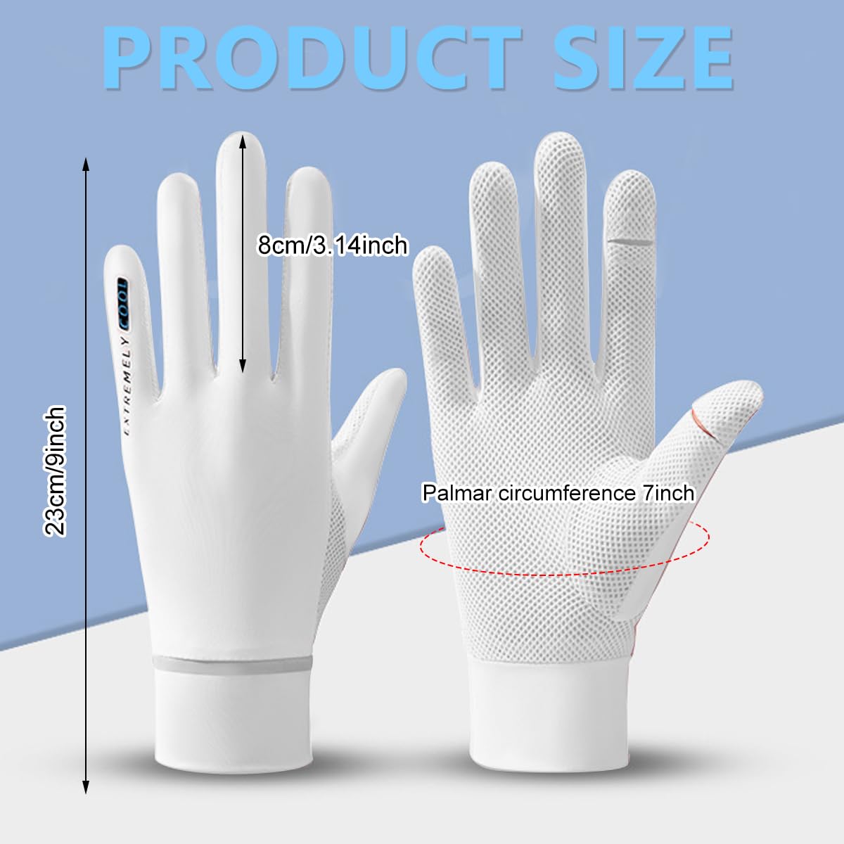 PALAY Hand Gloves for Sun Protection with UPF 50 and Open-Fingertip Design | Ice-Silk Breathable Gloves for Women
