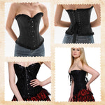 PALAY Corset Tops for Women featuring Lace Up Design and Supportive Boning | 3XL Bustier