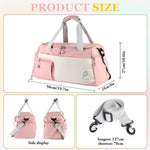 PALAY Gym Bag for Fitness and Travel with Shoe Compartment featuring Waterproof Oxford Cloth | Lightweight Shoulder Duffle in Pink