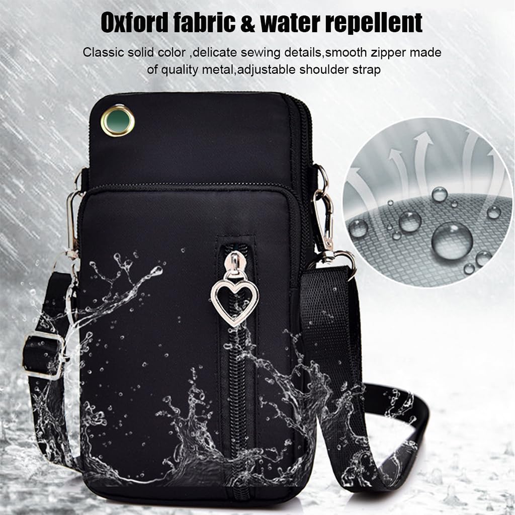PALAY Crossbody Phone Bag for Women with 3 Layers and 4 Pockets | Oxford Cloth Mini Purse