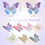 PALAY Hair Clips Set featuring 14 Pcs 3.54 in Pearl Butterfly Design for Girls and Women