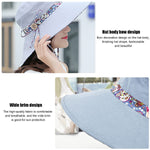 PALAY Womens Sun Hat for Outdoor Travel with 10 cm Crown and Reversible Design | Grey Cotton