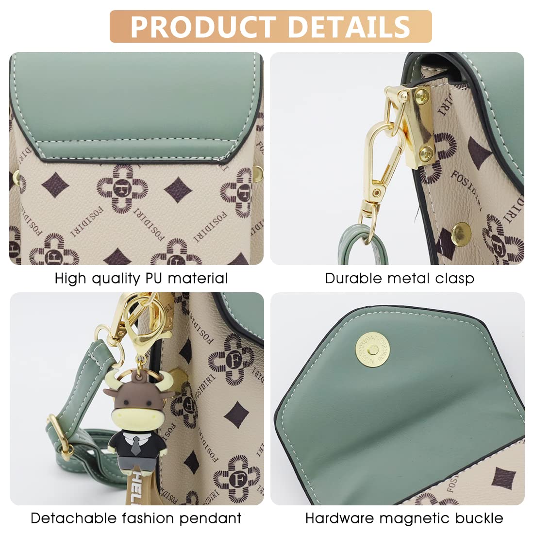 PALAY Sling Bag for Women with Magnetic Button Closure and 18×14×10cm Design | Black PU Crossbody Pouch