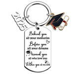 PALAY® 2025 Graduation Gifts for Her Him Class Keychain for University College Middle High School Graduate Souvenir Senior Masters Degree Student