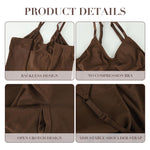 PALAY Backless Shapewear Bodysuit for Women with Tummy Control and Seamless Nylon Fabric