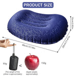 PALAY Inflatable Camping Pillow for Travel and Hiking featuring Easy Inflation & TPU Comfort | 40x31cm Ultralight Design