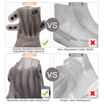 PALAY Silicone Shoe Covers for Rainy Days with Double Snap Closure and TPE Anti Slip Sole | 3 PCS Size 4 5