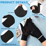 PALAY Women Riding Gloves for Bike with UPF 50 Plus Sun Protection and Ice Silk Mesh