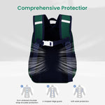 PALAY School Backpack for Kids with Dual Zipper & 35×35×12cm Capacity | Nylon Cartoon Design