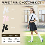 PALAY Stockings for Girls featuring Bow Design with 16.5 in Length Cotton Material | Ages 8–12