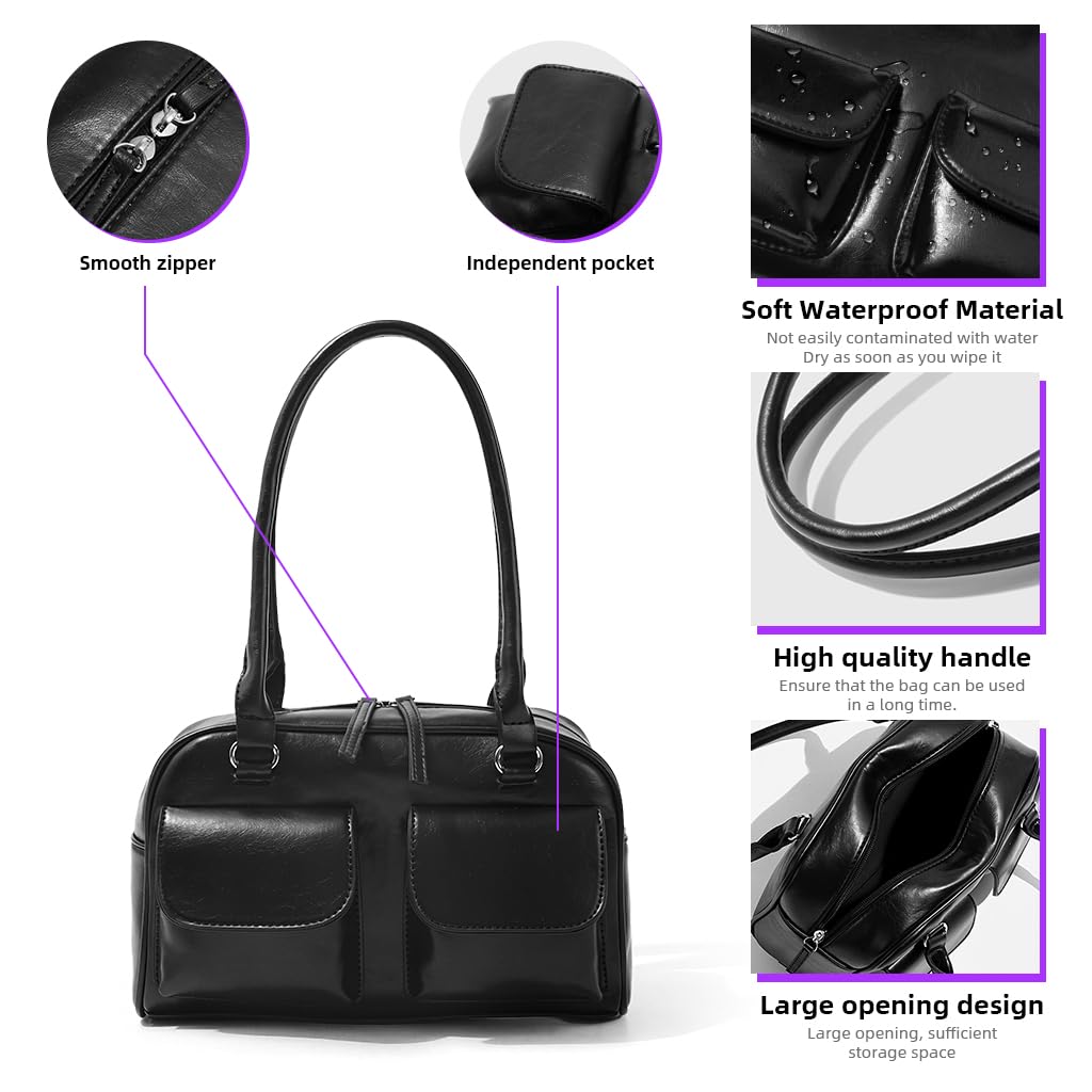 PALAY Shoulder Bag for Women featuring Waterproof PU Leather and Multiple Pockets | Retro Handbag for Travel
