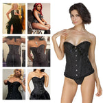 PALAY Corset Tops for Women featuring Lace Up Design and Supportive Boning | 3XL Bustier