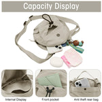 PALAY Crossbody Bags for Women 18x6x18cm with Dual Zipper Design Durable Nylon Sling | Stylish Everyday Carry