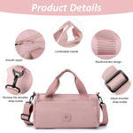 PALAY Crossbody Bag for Women 30x13x20cm with Removable Adjustable Strap and Oxford Cloth | Pink Lightweight Sling Purse for Travel