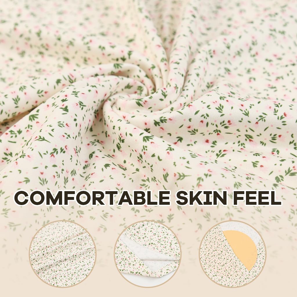 PALAY Women V Neck Floral Shirt for Summer Outings featuring Slim Fit and Dacron Fabric