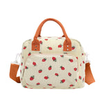 PALAY Lunch Bag for Office and School with 11.4x6.7x9 in Capacity Featuring Insulated Corduroy Design for Women Girls