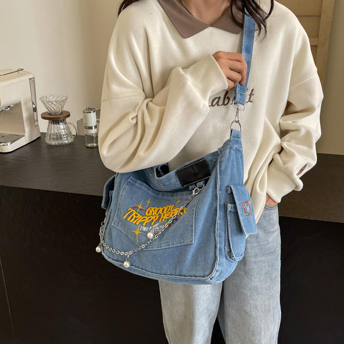 PALAY Chic Cloth Bag for Daily Use featuring 32x27cm Spacious Compartment and 2 in 1 Strap Design