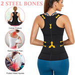 PALAY Waist Trainer for Women featuring Dual Belt and Zipper Design with Polyester Black | Size L 84cm Bust 78cm Waist