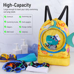 PALAY Swimming Bag for Kids with Wet Dry Separation and Drawstring Closure | 34×10×37 cm Oxford Cloth Backpack
