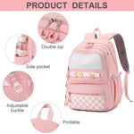 PALAY School Backpack for Students with 15.6 in Laptop Compartment and Padded Straps | Waterproof Oxford Cloth Design for Girls