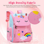 PALAY Girls School Backpack for Primary Students featuring 39×24×12cm Capacity and Ergonomic Breathable Back | Waterproof Oxford Cloth Unicorn Design