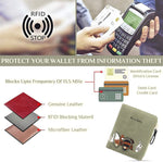 PALAY® 2Pcs Small Wallet for Women Stylish Cute Fox Print Wallets with Zipper PU Leather Bi-Fold Mini Purse Coin Card Holder Pocket Wallet Ladies Purse Birthday Gift for Girls, Women - Green&Pink