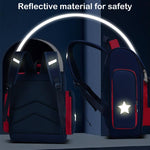 PALAY School Bags for Boys featuring 27x13x38cm Large Capacity and Ergonomic Breathable Design | Waterproof Oxford Backpack for Kids 3–6 Years