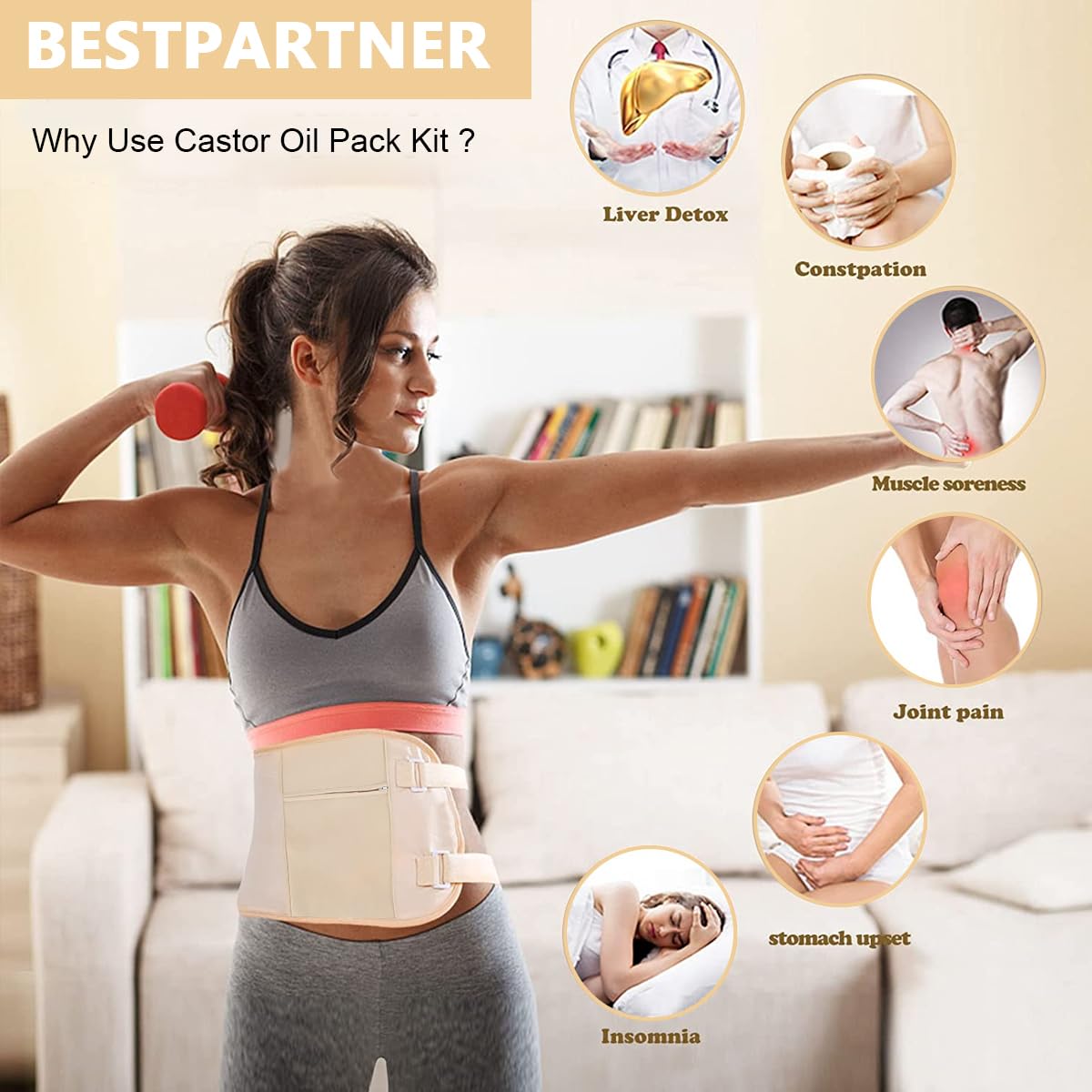 HANNEA® Strapless Bra for Women Padded Non-strap Bra for Heavey Breast Off-Shoulder Bra Removable Breast Pads Design Non-slip Bra Casual Strapless Bra, M