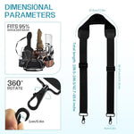 PALAY Shoulder Strap for Laptop and Camera Bags with Neoprene Padding and Metal Swivel Hooks