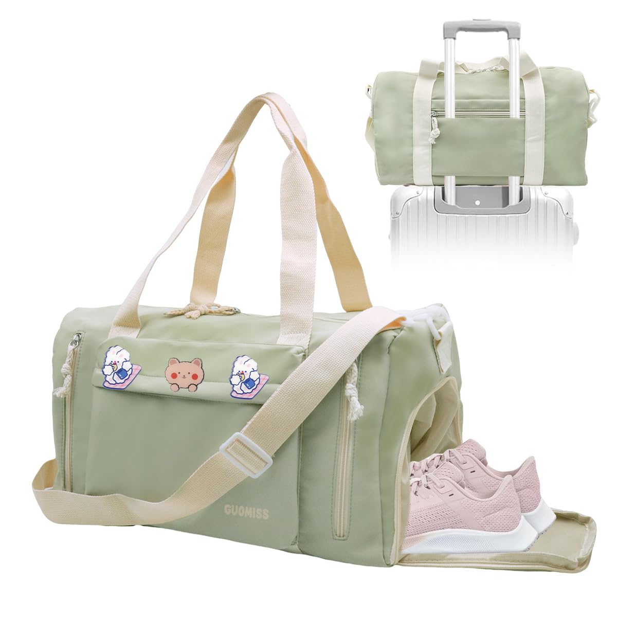 PALAY Travel Duffle Bag for Women with Shoe Compartment and Multi Pockets | Corduroy Tote