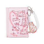 PALAY Women Wallet for Daily Use with 6 Card Slots and Snap Closure | Pink PU Purse