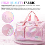 PALAY® Gym Bag Women Fashion Duffle Bag with with Shoe Compartment Multifunctional Shoulder Bag with Removable Shoulder Strap Travel Day Pack Crossbody Bag for Gym, Travel