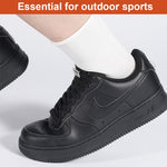PALAY No Tie Shoelaces for Kids with Interlock Metal Buckles and Elastic Nylon | 2 Pairs Black & White