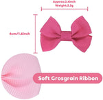 Palay Hair Bows for Baby Girls with 2.4 in Alligator Clips, 20 Pcs Grosgrain Ribbon Set