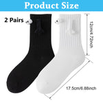 PALAY Funny Winter Socks for Women with Magnetic Suction | 2 Pairs Cotton Gift Set