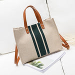 PALAY® Tote Bag Women Large Canvas Tote Bag Shoulder Bag Briefcase Crossbody Bag with Shoulder Belt Fashion Women Tote Bag Casual Tote Bag for Daily, Travel, 13.38 x 5.51 x 10.62 Inches