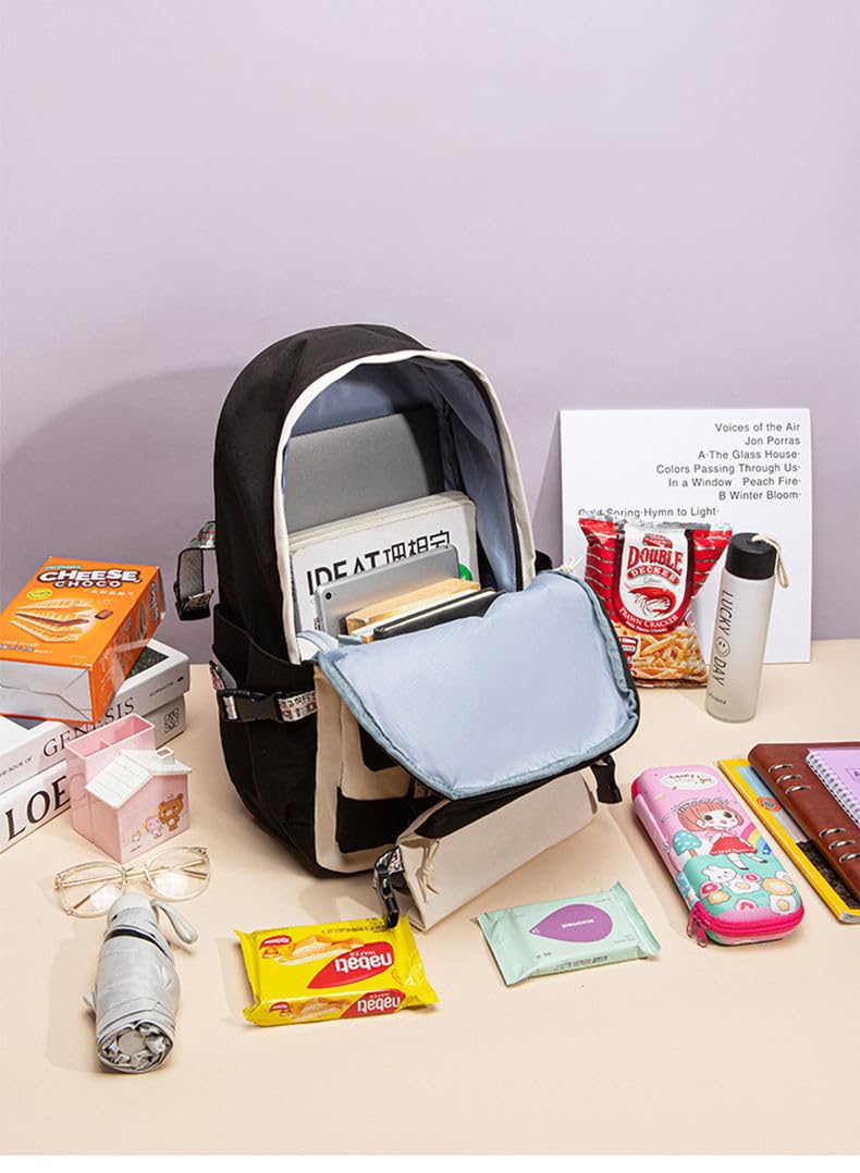 PALAY Kuromi Backpack for School and Travel with Multi Layer 45x30x15cm Design | Oxford Cloth Bag for Girls 6–12 Years