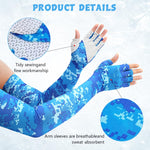 PALAY Arm Sleeves UV with Fingerless Glove Design for Cycling and Sports featuring UPF50+ Sun Protection | Cooling Ice Silk Fabric for Men and Women
