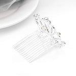 PALAY Crown for Girls for Birthday and Parties with Hair Comb featuring 2.1×1.5 in Silver Rhinestone Alloy Design | Gift for Kids and Women