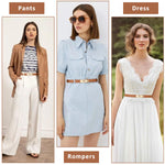 PALAY Waist Belt for Women featuring Alloy Turn Lock Buckle and Adjustable 65–105 cm Fit | Brown PU Leather Dress Accessory