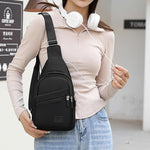 PALAY Unisex Travel Shoulder Bag for Work and Hiking featuring Multi Layer Design and 17x11x30cm Spacious Storage | Waterproof Nylon Crossbody